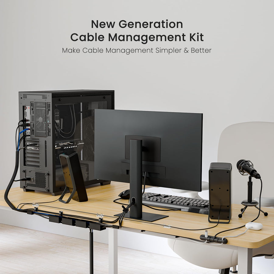 EUREKA ERGONOMIC 316-Piece Metal Under-Desk Cable Management Kit