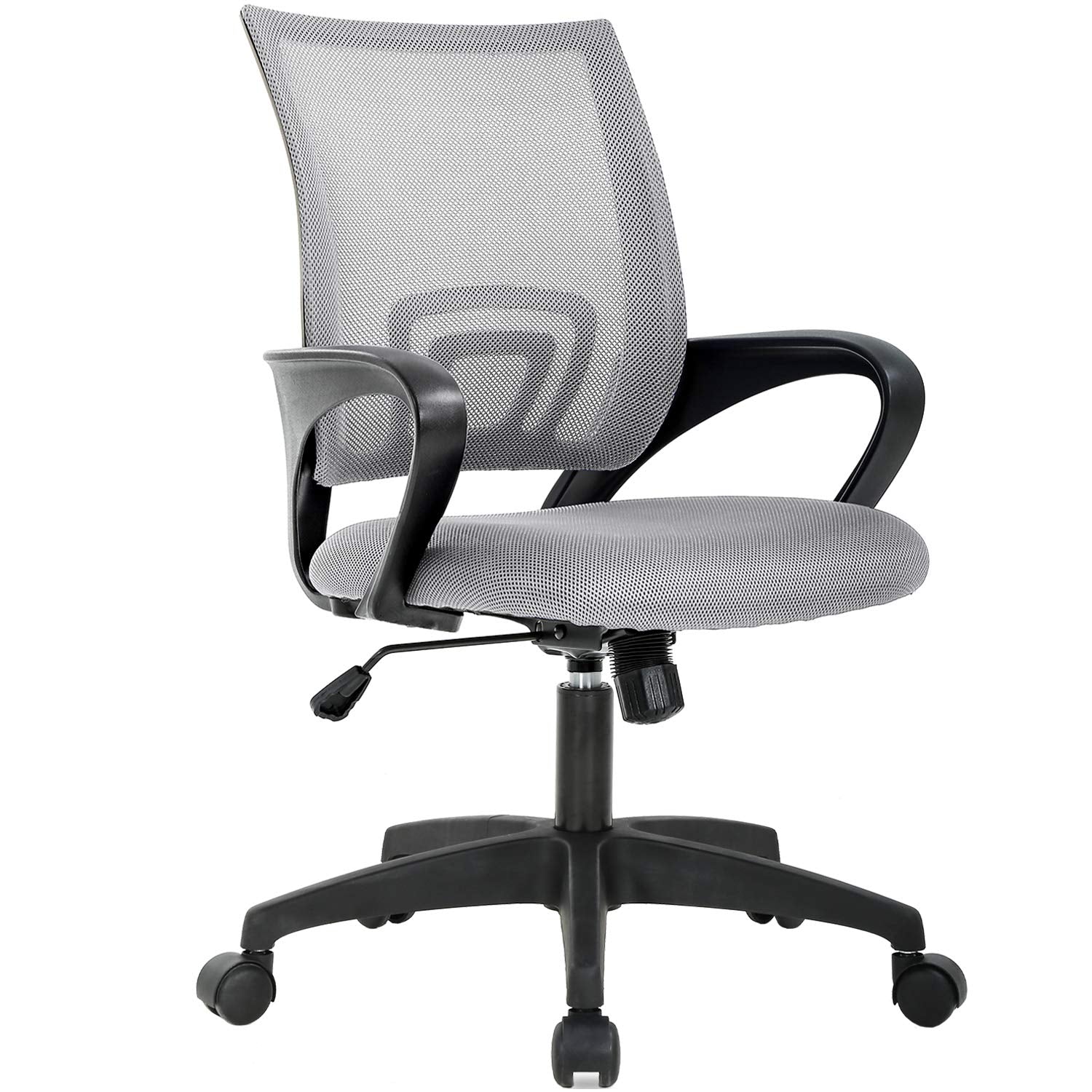Home Office Chair Ergonomic Desk Chair Mesh Computer Chair with Lumbar Support Armrest Executive Rolling Swivel Adjustable Mid Back Task Chair for Women Adults