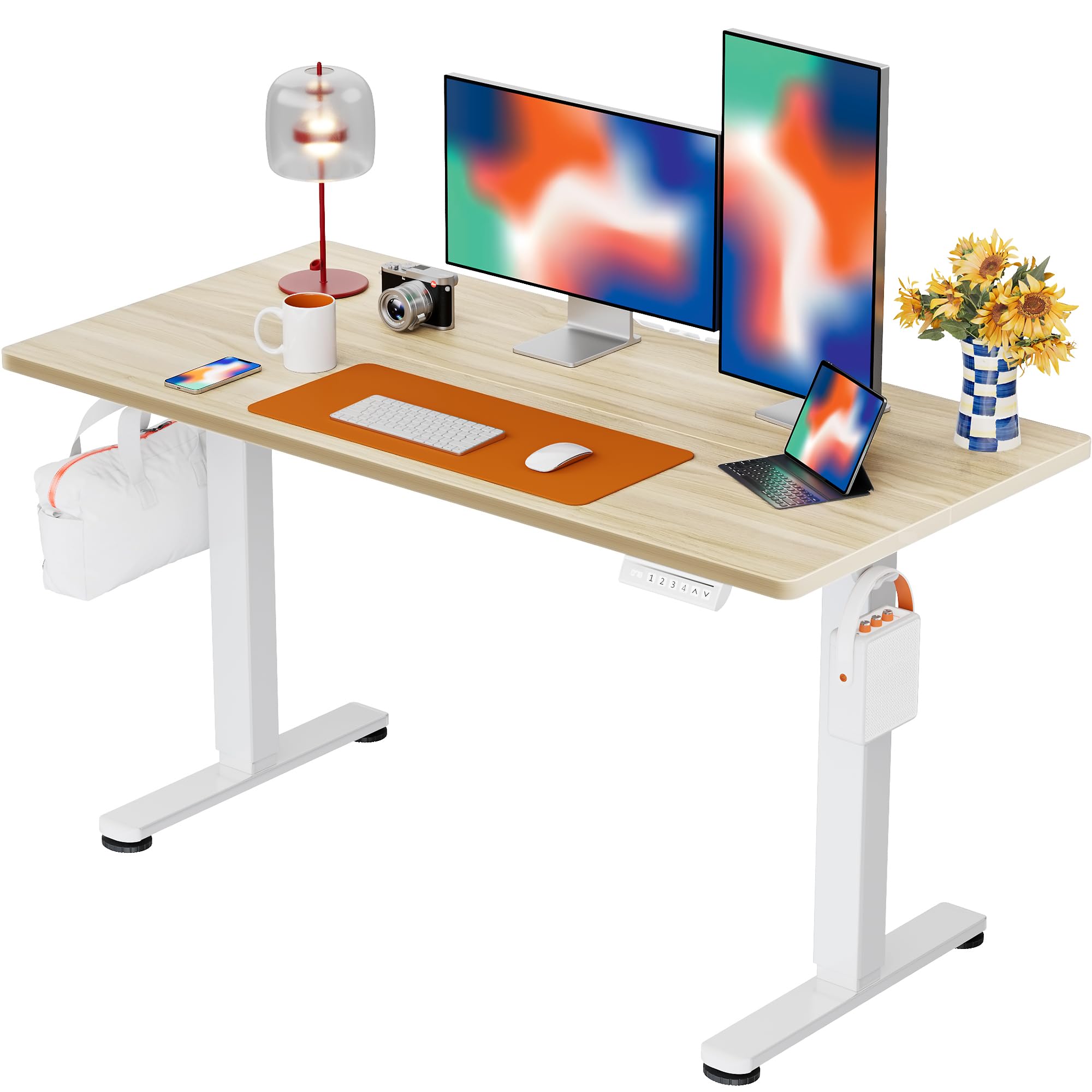 ErGear Height Adjustable Electric Standing Desk, Sit Stand up Desk, Memory Computer Home Office Desk