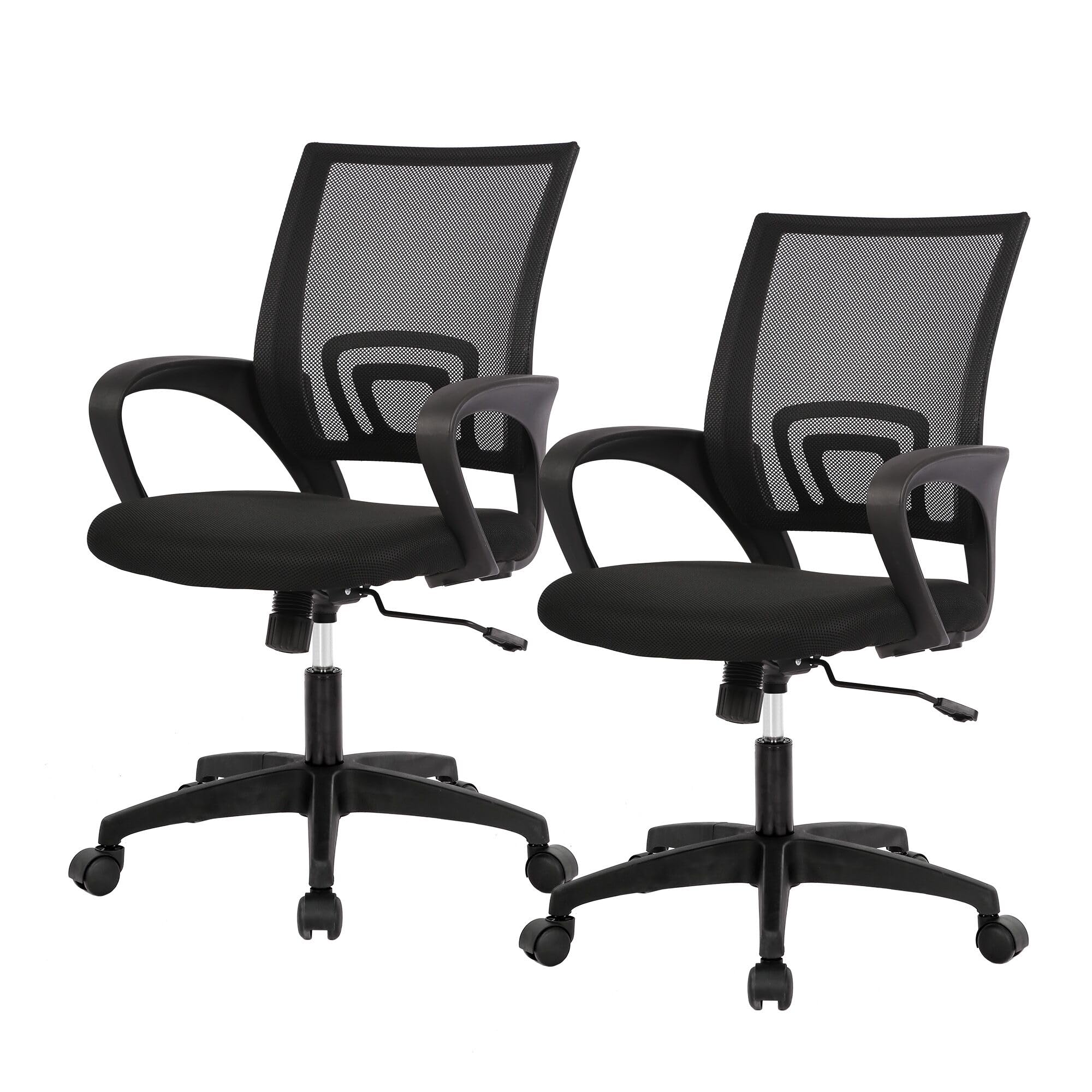 Home Office Chair Ergonomic Desk Chair Mesh Computer Chair with Lumbar Support Armrest Executive Rolling Swivel Adjustable Mid Back Task Chair for Women Adults