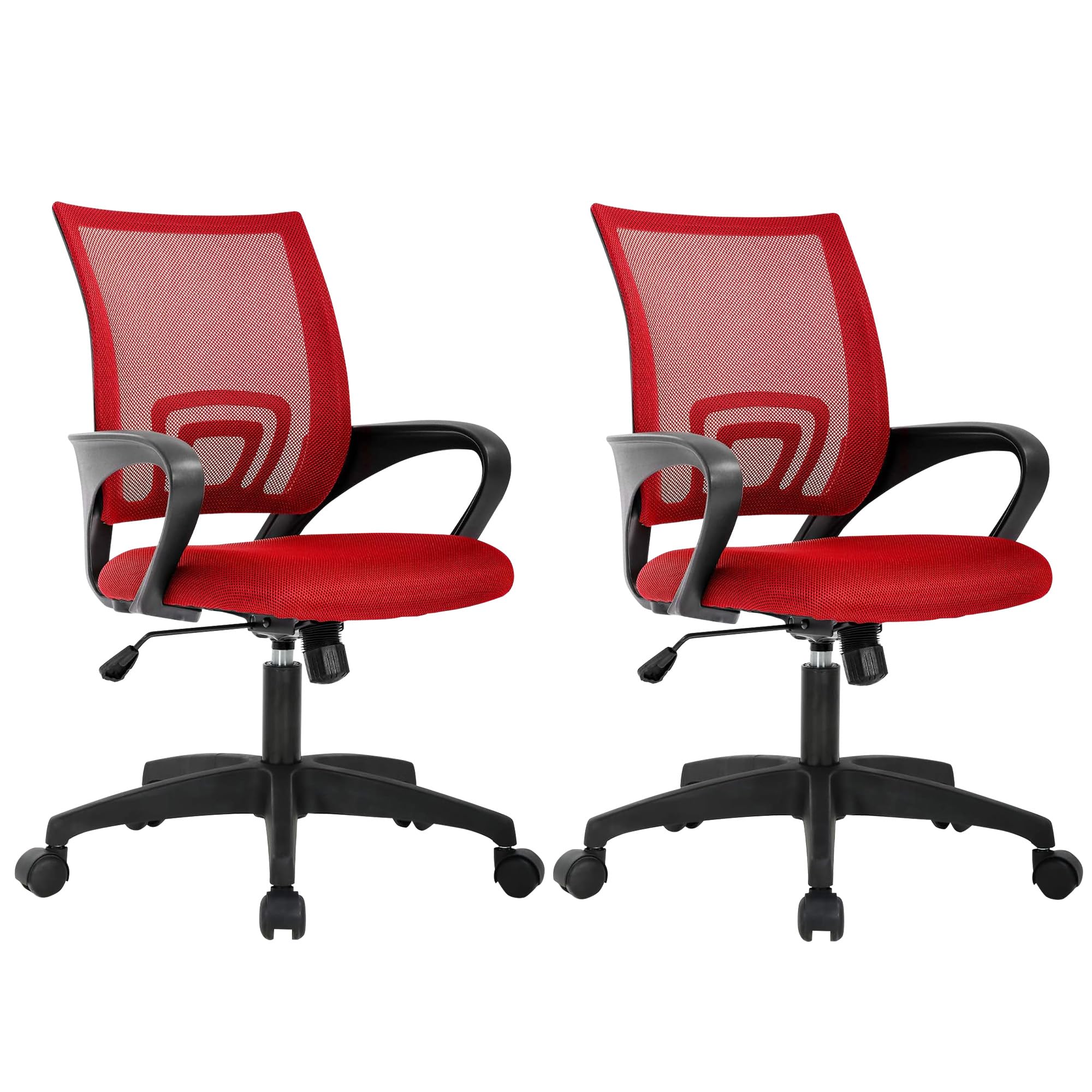 Home Office Chair Ergonomic Desk Chair Mesh Computer Chair with Lumbar Support Armrest Executive Rolling Swivel Adjustable Mid Back Task Chair for Women Adults
