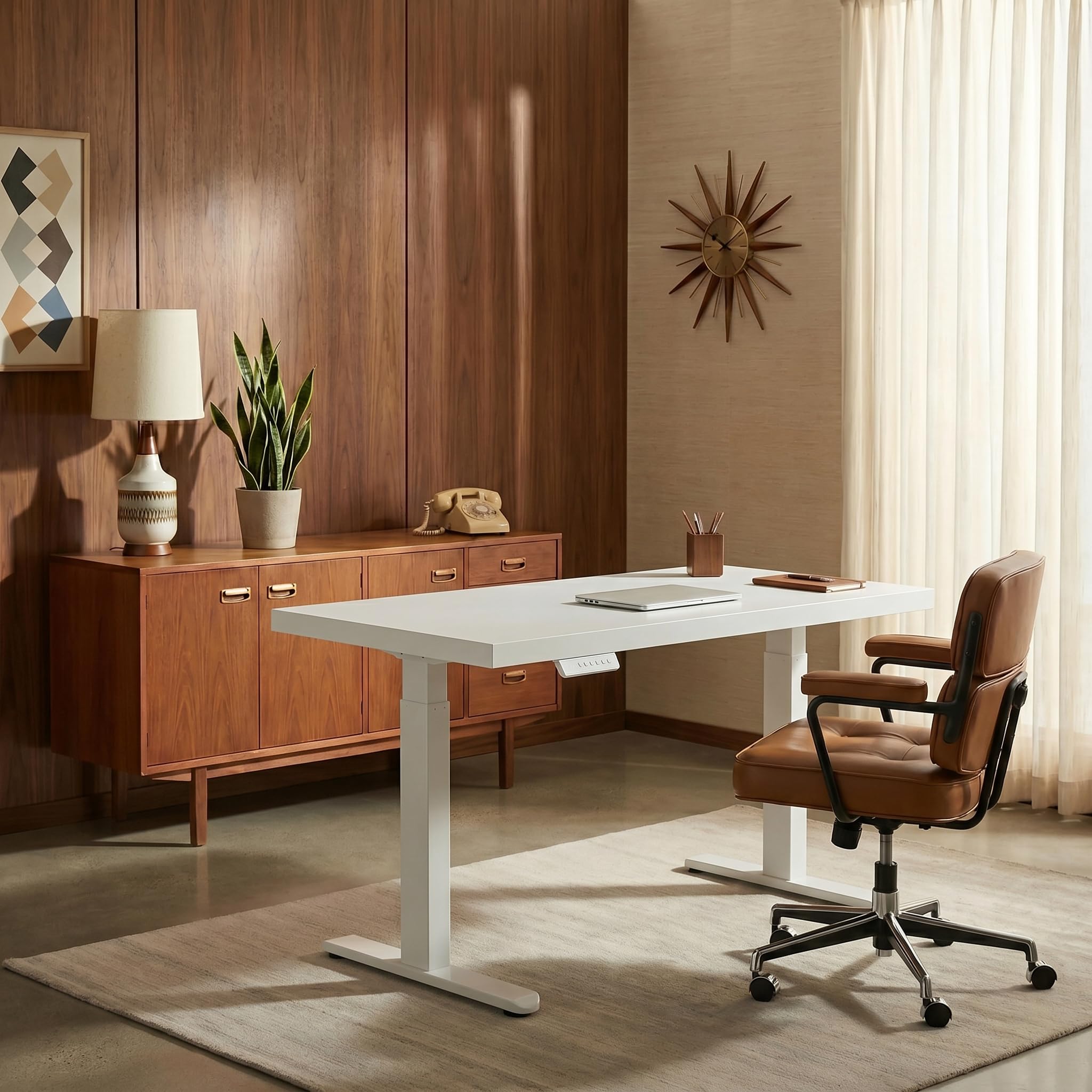 ErGear Height Adjustable Electric Standing Desk, Sit Stand up Desk, Memory Computer Home Office Desk