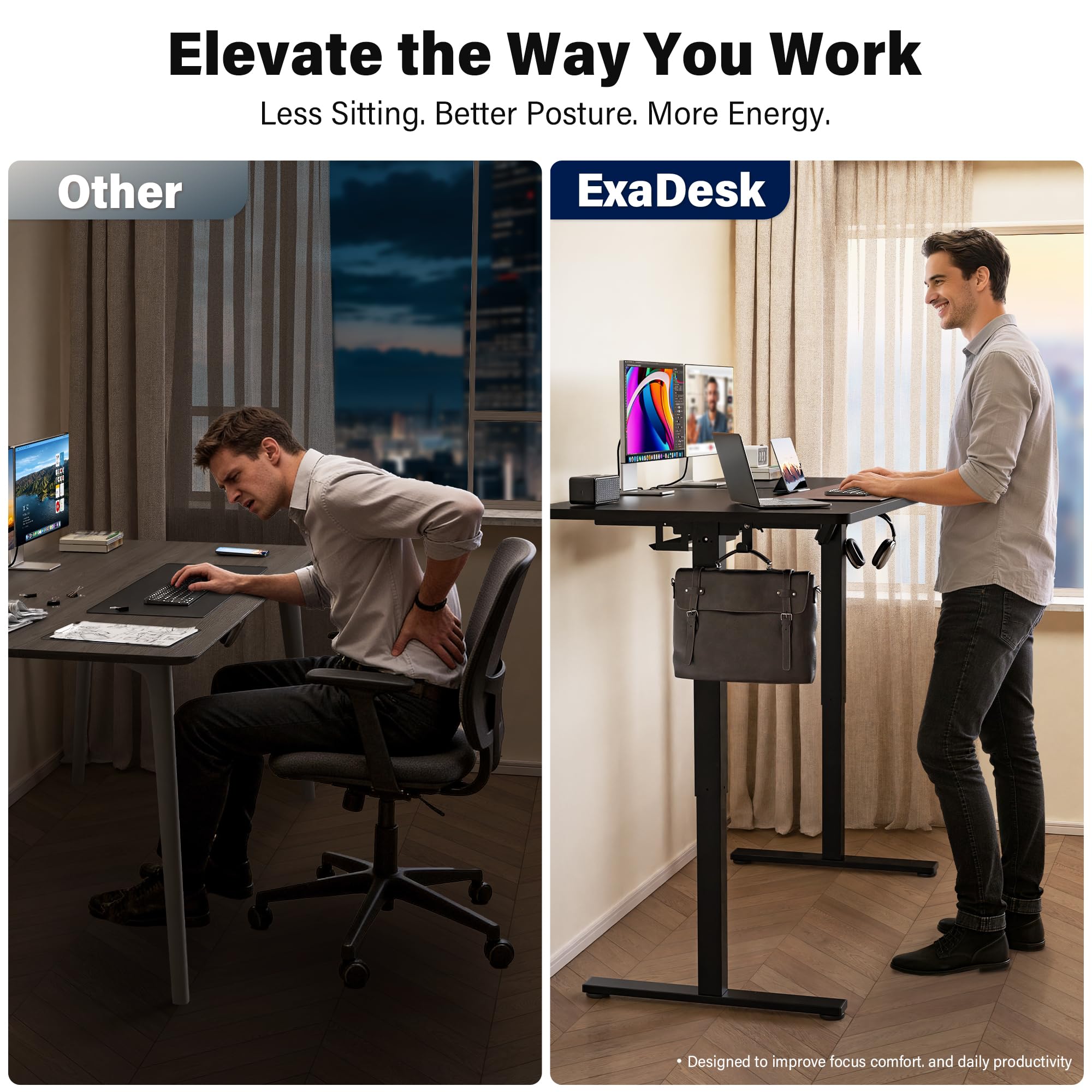 ExaDesk Electric Standing Desk S04X