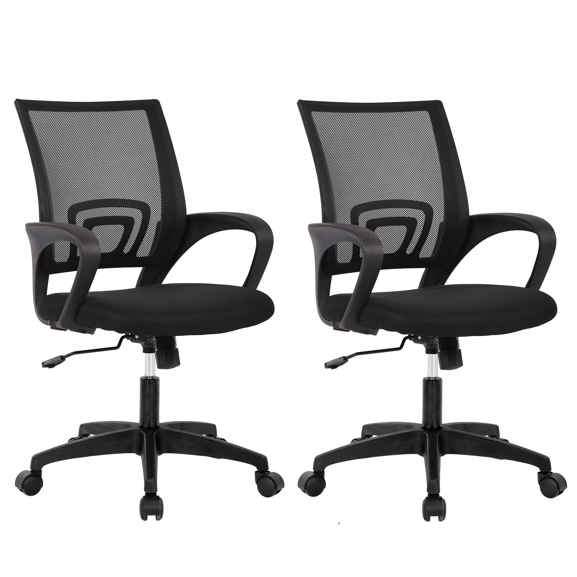 Home Office Chair Ergonomic Desk Chair Mesh Computer Chair with Lumbar Support Armrest Executive Rolling Swivel Adjustable Mid Back Task Chair for Women Adults