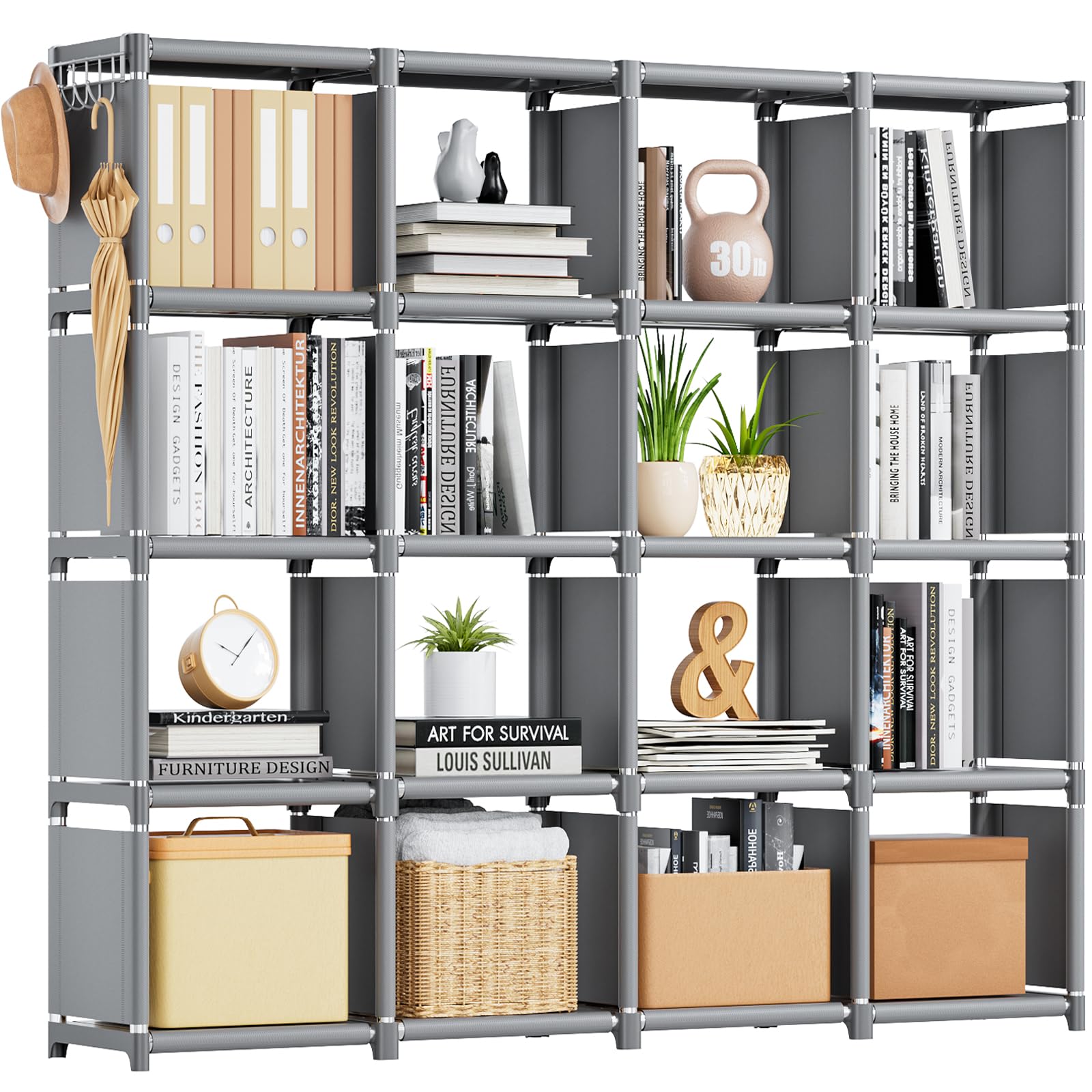 Mavivegue Freestanding Bookshelf for Home and Office Storage