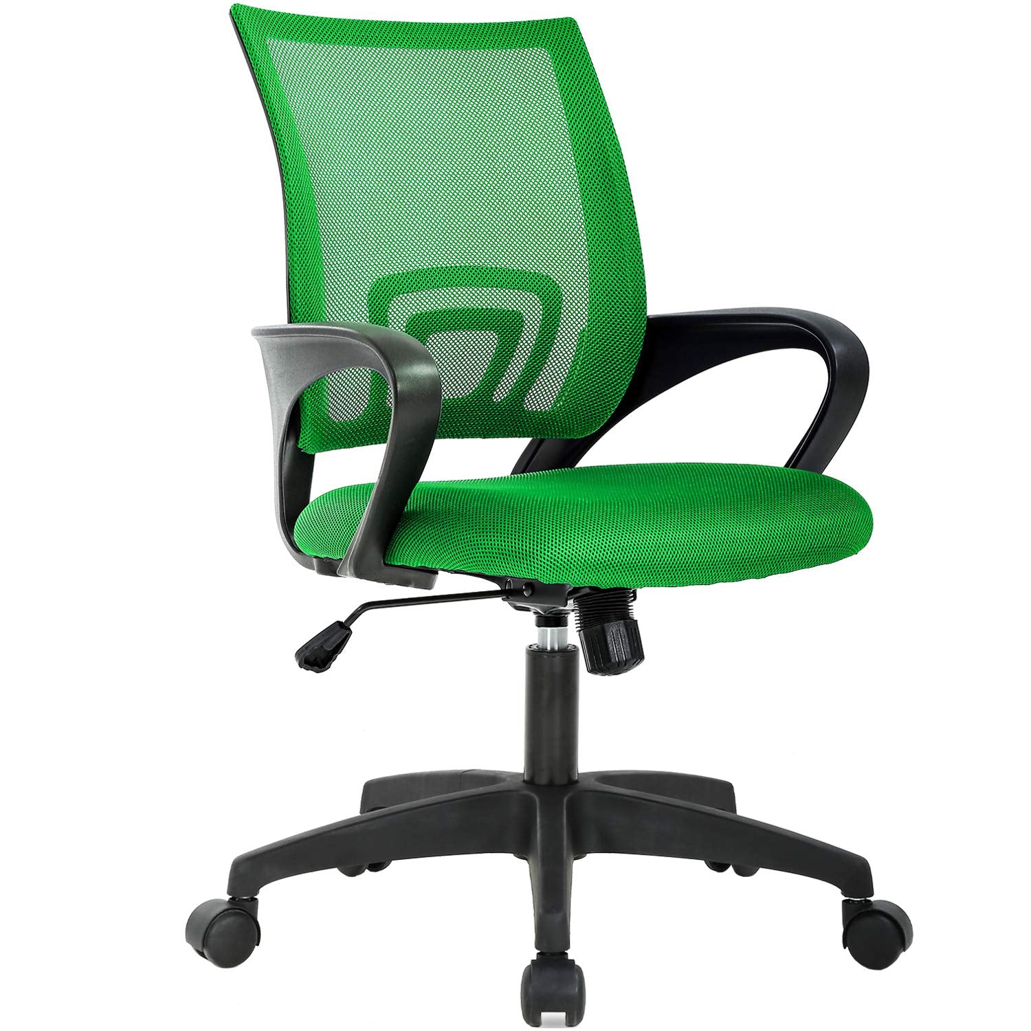 Home Office Chair Ergonomic Desk Chair Mesh Computer Chair with Lumbar Support Armrest Executive Rolling Swivel Adjustable Mid Back Task Chair for Women Adults
