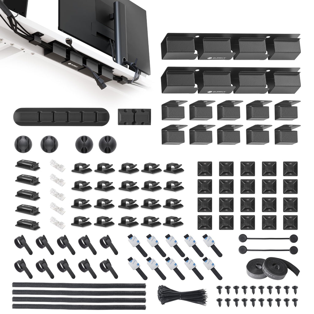 EUREKA ERGONOMIC 316-Piece Metal Under-Desk Cable Management Kit