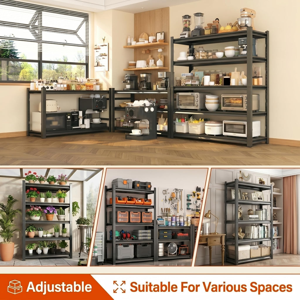 BEESTMUEBLE 3000-LB Heavy-Duty 5-Tier Steel Garage Shelving