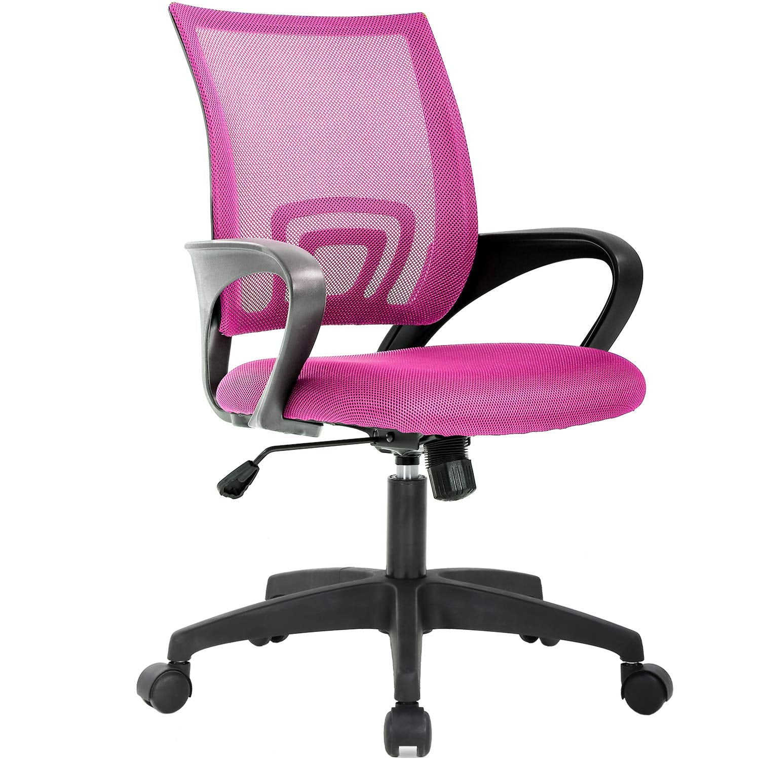 Home Office Chair Ergonomic Desk Chair Mesh Computer Chair with Lumbar Support Armrest Executive Rolling Swivel Adjustable Mid Back Task Chair for Women Adults
