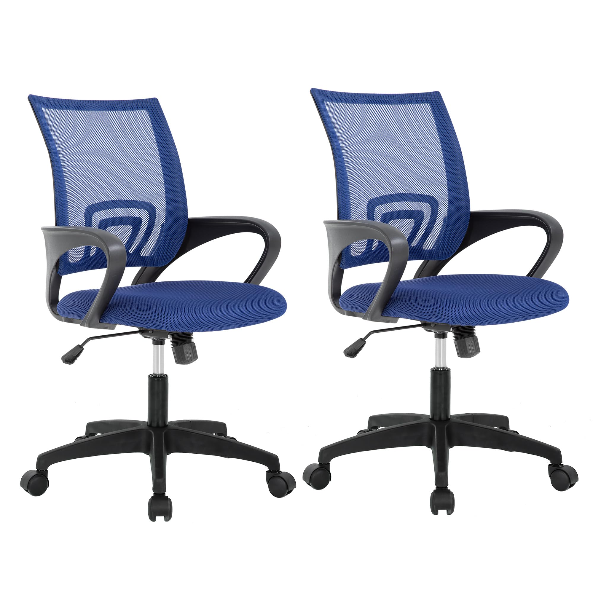 Home Office Chair Ergonomic Desk Chair Mesh Computer Chair with Lumbar Support Armrest Executive Rolling Swivel Adjustable Mid Back Task Chair for Women Adults