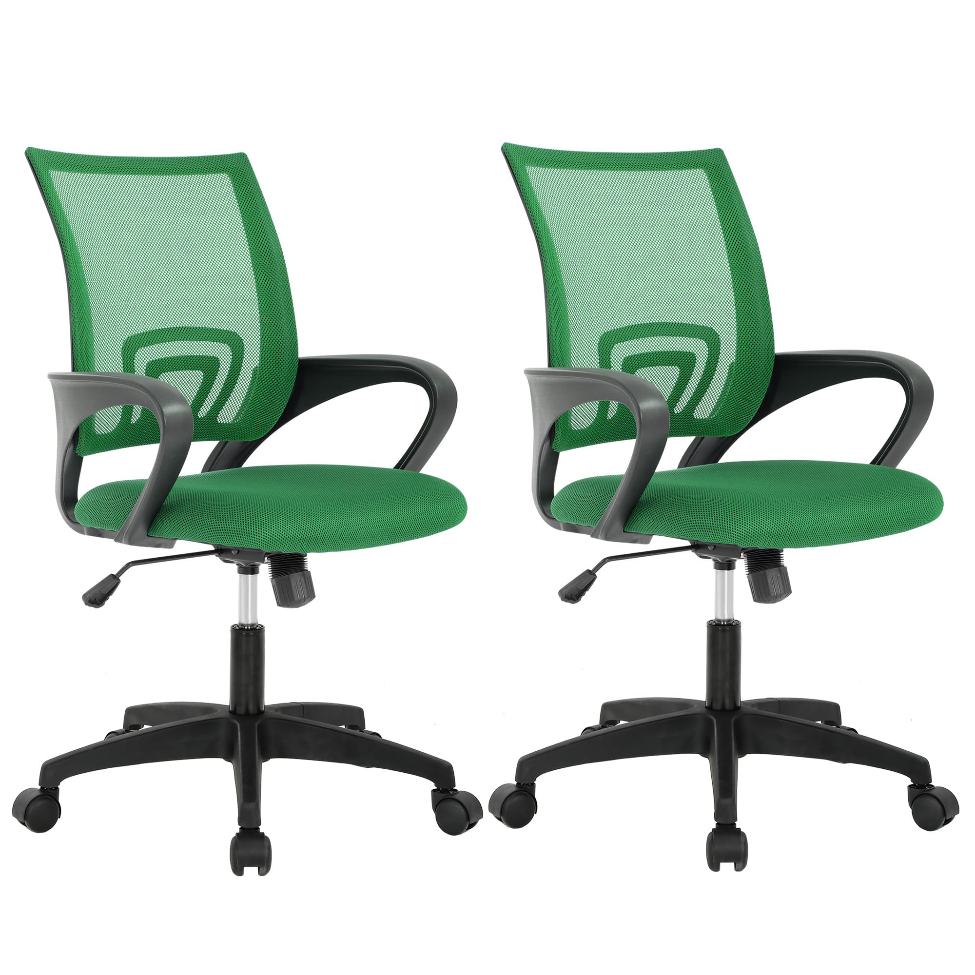 Home Office Chair Ergonomic Desk Chair Mesh Computer Chair with Lumbar Support Armrest Executive Rolling Swivel Adjustable Mid Back Task Chair for Women Adults