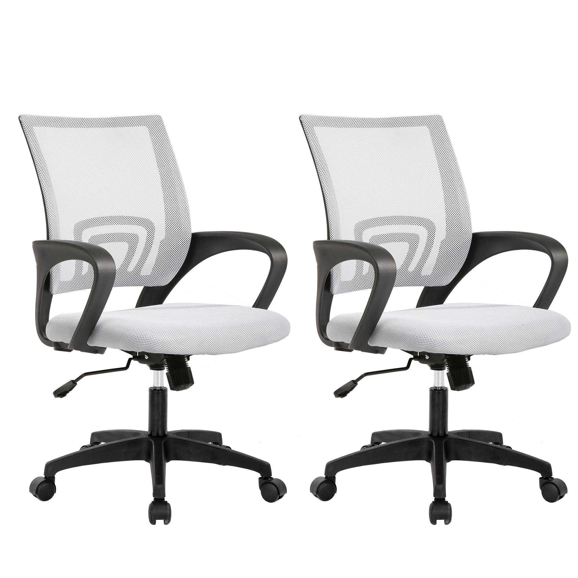 Home Office Chair Ergonomic Desk Chair Mesh Computer Chair with Lumbar Support Armrest Executive Rolling Swivel Adjustable Mid Back Task Chair for Women Adults