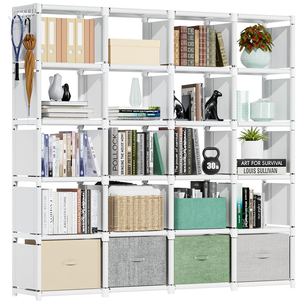 Mavivegue Freestanding Bookshelf for Home and Office Storage
