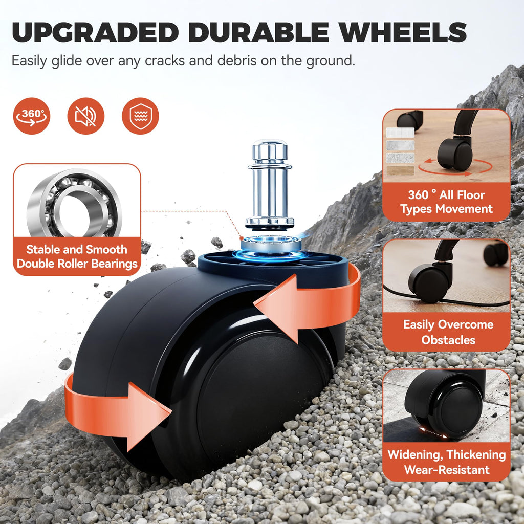 BestGlory Adjustable Rolling Shop Stool with Backrest and Tray
