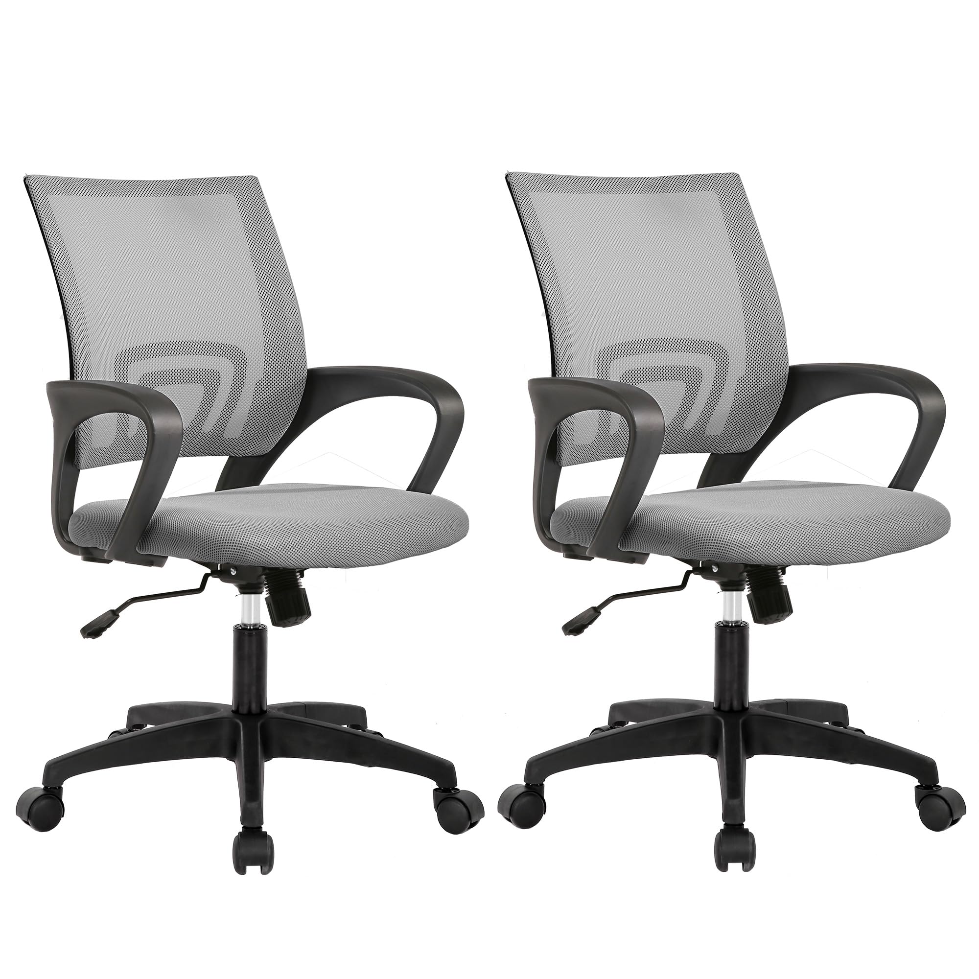 Home Office Chair Ergonomic Desk Chair Mesh Computer Chair with Lumbar Support Armrest Executive Rolling Swivel Adjustable Mid Back Task Chair for Women Adults