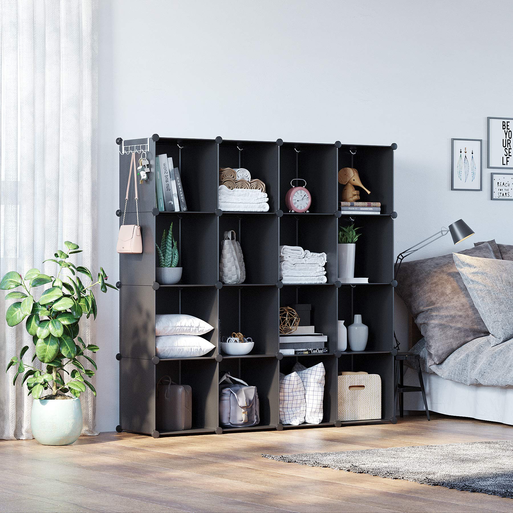C&AHOME 16-Cube Storage Organizer for Home and Office